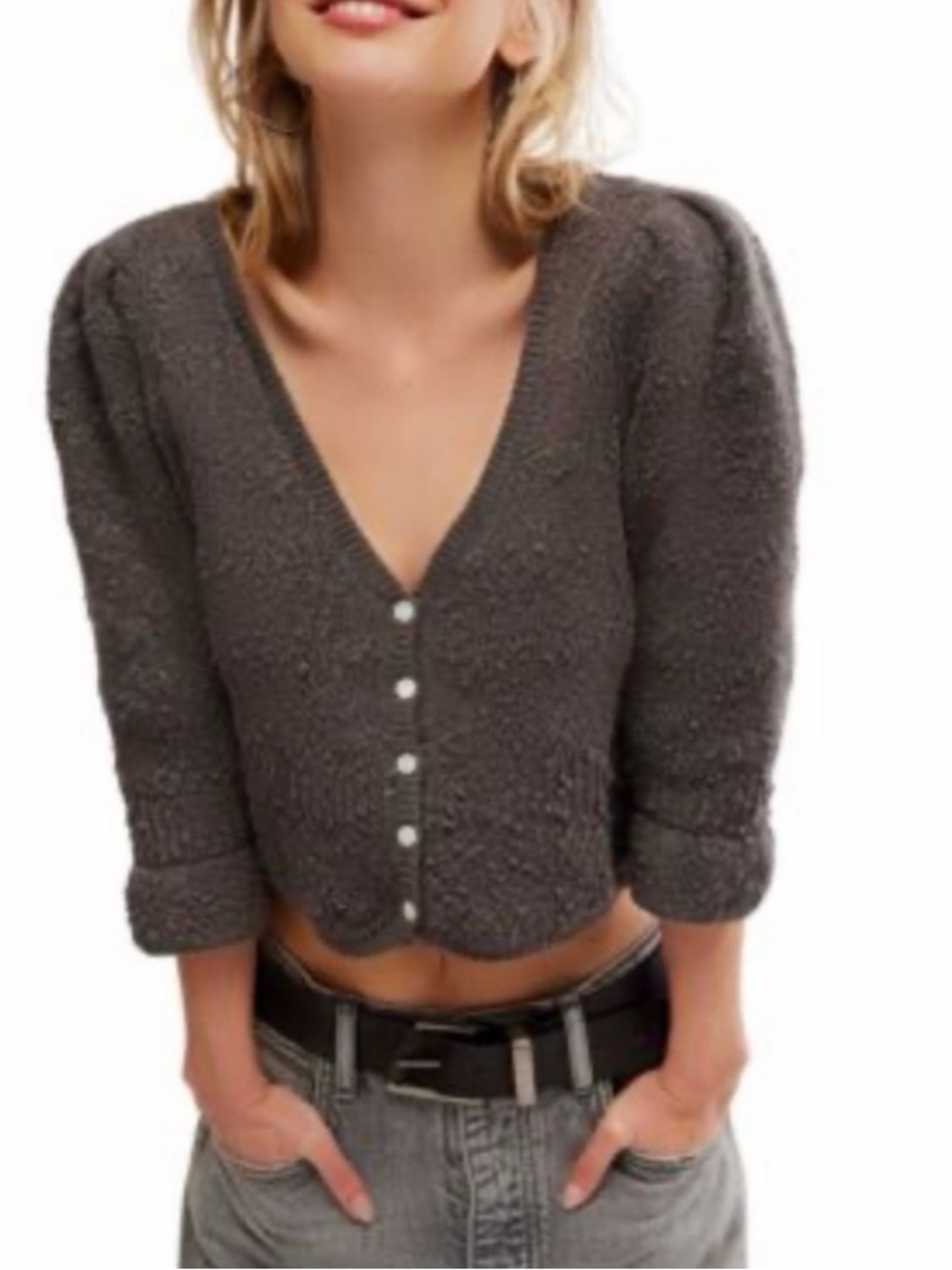 Free People Geo Floral Cardi Size M